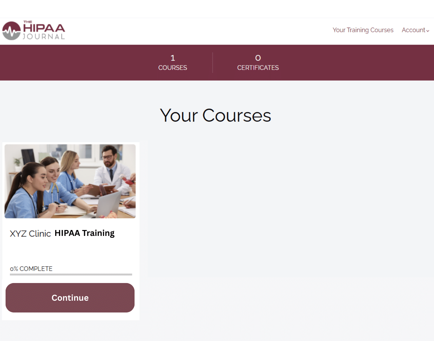 Screenshots for Learners User Guide (1) HIPAA Journal Training User Guide