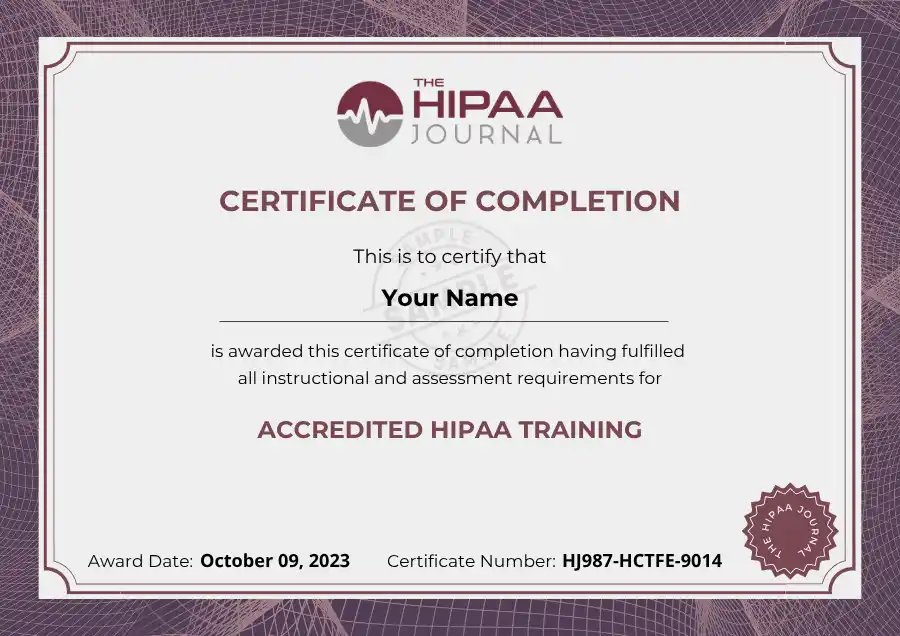 Accredited HIPAA Certification