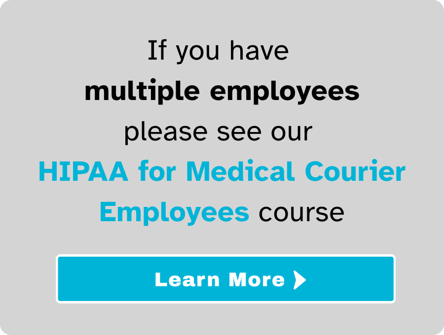 Medical Courier Organization Get Your Medical Courier HIPAA Certificate