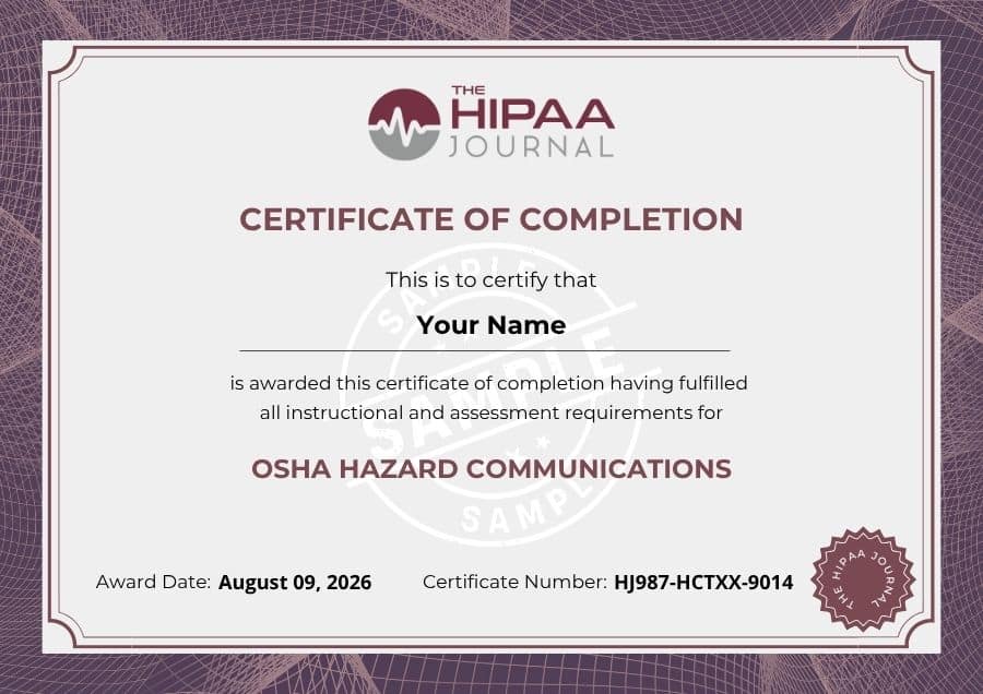 OSHA HazCom Certification for Medical Couriers